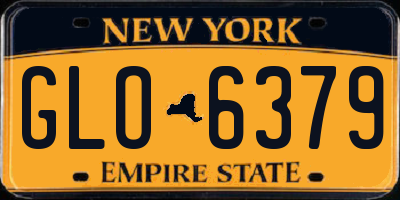 NY license plate GLO6379