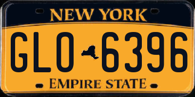 NY license plate GLO6396