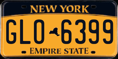 NY license plate GLO6399