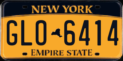 NY license plate GLO6414