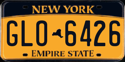 NY license plate GLO6426