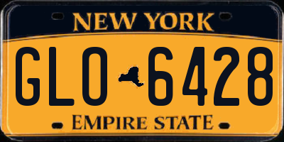 NY license plate GLO6428
