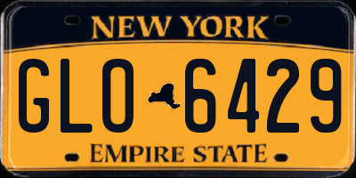 NY license plate GLO6429