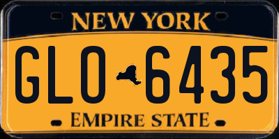 NY license plate GLO6435