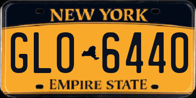 NY license plate GLO6440