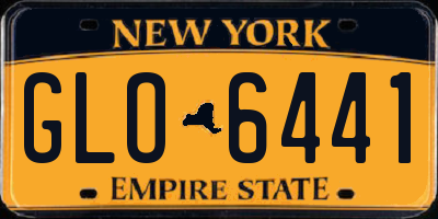 NY license plate GLO6441