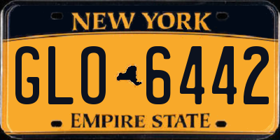 NY license plate GLO6442