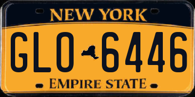 NY license plate GLO6446