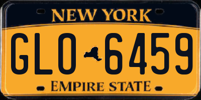 NY license plate GLO6459