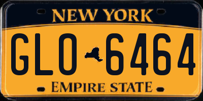 NY license plate GLO6464