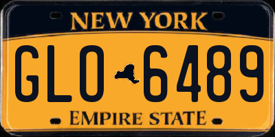 NY license plate GLO6489