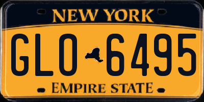 NY license plate GLO6495