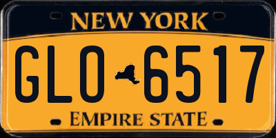 NY license plate GLO6517