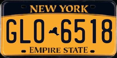 NY license plate GLO6518