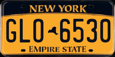 NY license plate GLO6530
