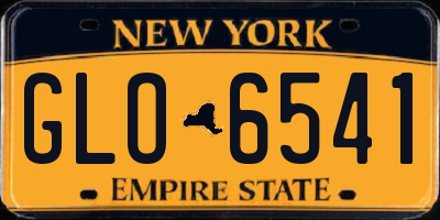 NY license plate GLO6541