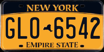 NY license plate GLO6542