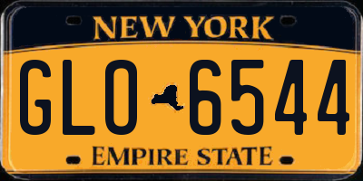 NY license plate GLO6544