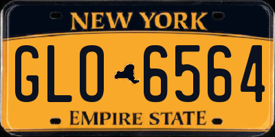 NY license plate GLO6564