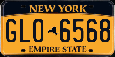 NY license plate GLO6568