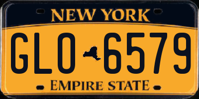 NY license plate GLO6579
