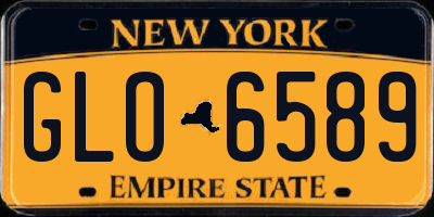 NY license plate GLO6589