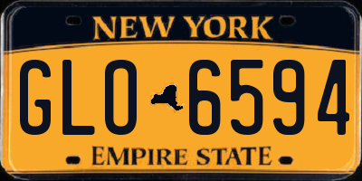 NY license plate GLO6594