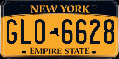 NY license plate GLO6628