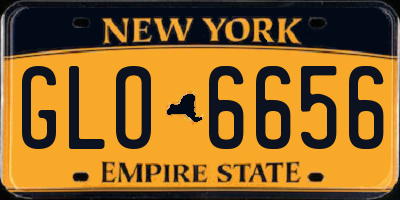 NY license plate GLO6656