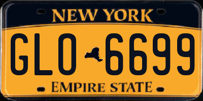 NY license plate GLO6699