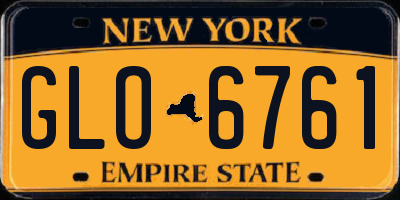 NY license plate GLO6761