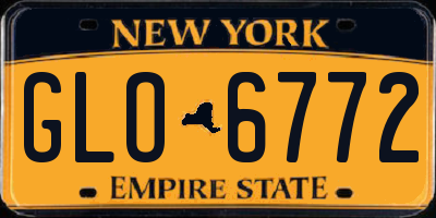 NY license plate GLO6772
