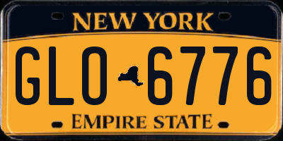 NY license plate GLO6776