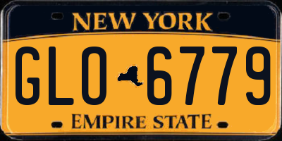 NY license plate GLO6779