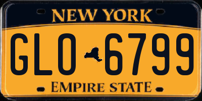 NY license plate GLO6799