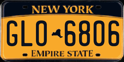 NY license plate GLO6806