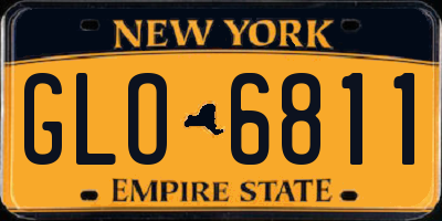 NY license plate GLO6811