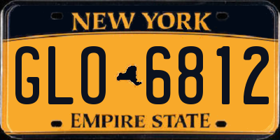 NY license plate GLO6812