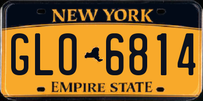 NY license plate GLO6814