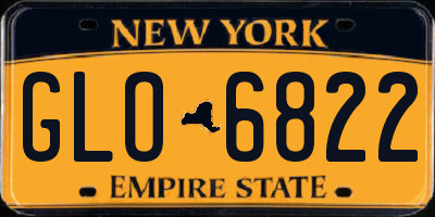 NY license plate GLO6822
