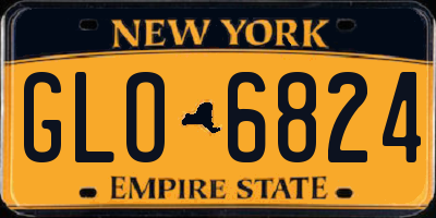 NY license plate GLO6824