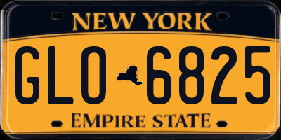 NY license plate GLO6825