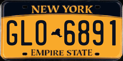 NY license plate GLO6891
