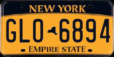 NY license plate GLO6894