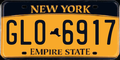 NY license plate GLO6917