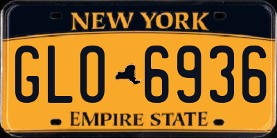 NY license plate GLO6936