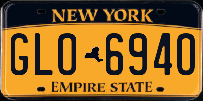 NY license plate GLO6940