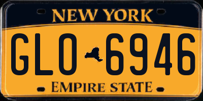 NY license plate GLO6946