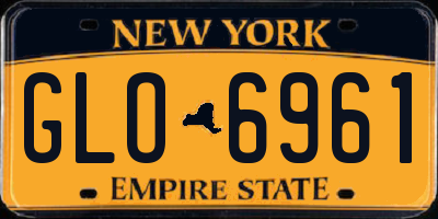 NY license plate GLO6961
