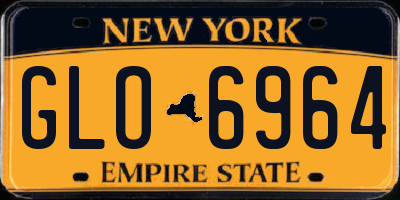 NY license plate GLO6964